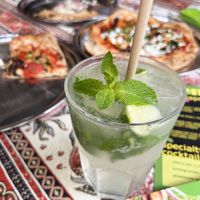 Cooling mint lemonade  at Letters and Numbers in Yerevan