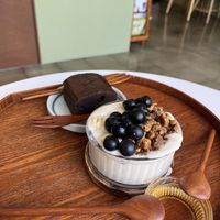 Soy yogurt and Brownie   at Some of us Coffee - Maybe closed in Jeju