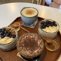 Yoghurt bowls, hot chocolate and sweet potato latte at Some of us Coffee - Maybe closed in Jeju