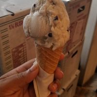 banana chip cone vegan at Little Baby's Ice Cream in Philadelphia