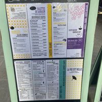 Menu as of Feb ‘23  at La Vie Est Belle in Bourg-saint-maurice