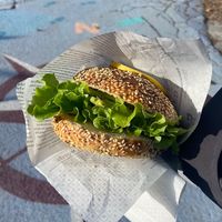 Végé Bagel  at La Vie Est Belle in Bourg-saint-maurice