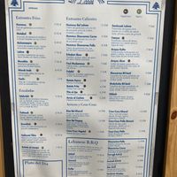 Menu  at Lazeez BBQ in Barcelona