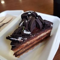 The cake at Bamboo Vegan Cafe in Athens