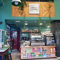 Vegan power 😊 at Bamboo Vegan Cafe in Athens