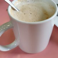 Cappuccino at Bamboo Vegan Cafe in Athens