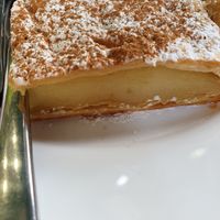 Vanilla cake at Bamboo Vegan Cafe in Athens