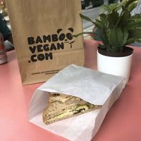 delicious sandwiches at Bamboo Vegan Cafe in Athens
