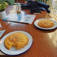Vegan potato and cheese pie at Bamboo Vegan Cafe in Athens