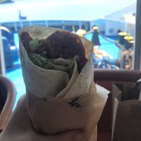 Jackfruit wrap at Bamboo Vegan Cafe in Athens