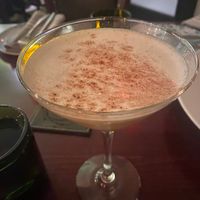Vegan eggnog martini at Alter House Restaurant & Bar in Clarks Summit