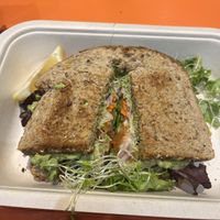 Vegan vibes sandwich #Veganuary at The Sunrise Shack - Ala Moana in Honolulu