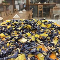 Crema di zucca, cavolo cappuccio, porro e semini at Tajo in Udine