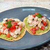 Cauliflower ceviche  at El Meraki in Isla Mujeres