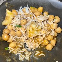 Chickpea and potato with rice (take out)  at Bloom's Naan House in Bloomsburg