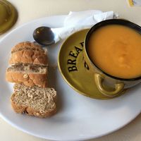 Sweet Potato and Parsnip Soup - Vegan ?  at Tiamo's in Stockport