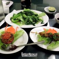 The whole meal at Nang Tam in Hanoi