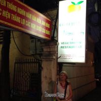 sign on street at Nang Tam in Hanoi