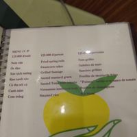 Menu IV/P at Nang Tam in Hanoi