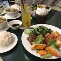 Set A and a ginger tea at Nang Tam in Hanoi