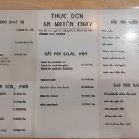 Menu - Nov 2024 at An Chay in Hanoi