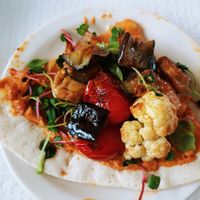 Close-up of curry over naan at Ferments - 퍼멘츠 in Seoul
