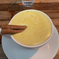 Turmeric latte with soy milk   at Ferments - 퍼멘츠 in Seoul