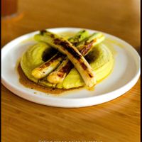 Grilled Green Onion Hummuss  at Ferments - 퍼멘츠 in Seoul