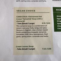 FAIR WARNING: ⚠️ Mislabeled as vegan. I asked to clarify about the chicken broth. It is in fact not vegan 😞  at Khoai Cafe in London