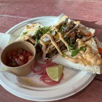Seitan Barbacoa Quesadilla   at Antojitos - Edinburgh Street Food in Edinburgh