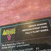 Antojitos menu header   at Antojitos - Edinburgh Street Food in Edinburgh