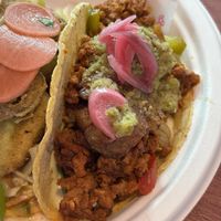 Chorixo con papas taco  at Antojitos - Edinburgh Street Food in Edinburgh