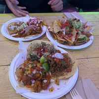 Loaded nachos and most of the tacos. Everything was delicious! at Antojitos - Edinburgh Street Food in Edinburgh
