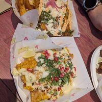 Sides: corn ribs and potatoes at Antojitos - Edinburgh Street Food in Edinburgh