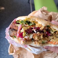 Veganer Falafel-Döner mit Grillgemüse at Saray in Ravensburg