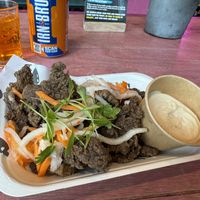 Crispy salt & pepper mushrooms   at Edinburgh Street Food - Bundits in Edinburgh