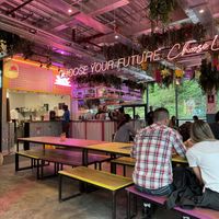 Seating area inside   at Edinburgh Street Food - Bundits in Edinburgh