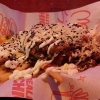 Satay fried chick'n fries at Vaulty Towers in South East London