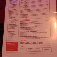 Menu at Vaulty Towers in South East London