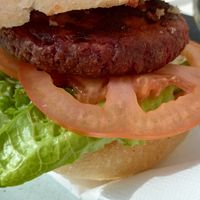 Hamburguesa Beyound. at Can Pons in Banyoles