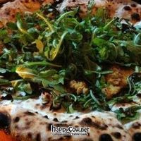 Vegan Greenpointer Pizza with Arugula, Lemon Juice and Olive Oil at Paulie Gee's - Greenpoint in Brooklyn