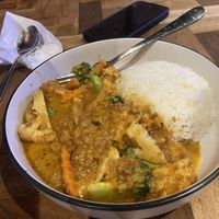 Vegan satay stir fry  at Noodle Monk - Thai Street Kitchen in Christchurch