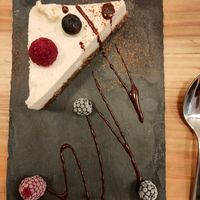 Raw cheesecake at Bionectar in Girona