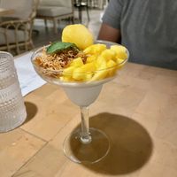 Mango desert  at Trova Coastal Kitchen in Humacao