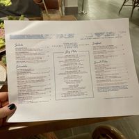 Menu as of February 2023  at Trova Coastal Kitchen in Humacao
