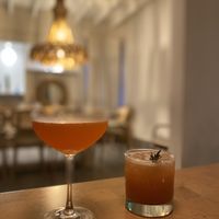 Jibarito and Guyaberra cocktails  at Trova Coastal Kitchen in Humacao