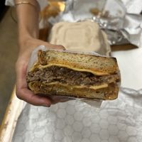 Patty melt  at Mission Burger Co in Austin