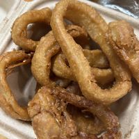 Onion rings  at Mission Burger Co in Austin