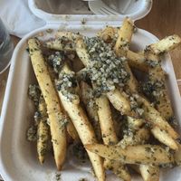 Garlic fries!   at Mission Burger Co in Austin