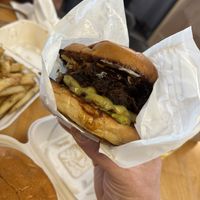 This burger was INSANNNNNELY GOOD!   at Mission Burger Co in Austin